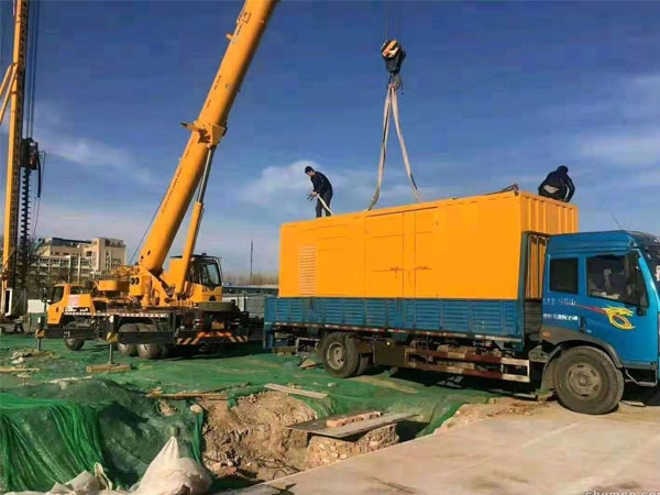 衡水万科工程建设租赁一台大型静音发电